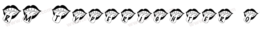 RM Typerighter old R字体转换